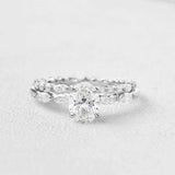 Oval Cut Five Stone Moissanite Wedding Ring Set For Women