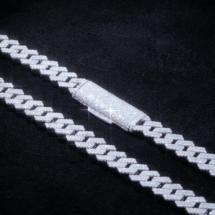 18mm Moissanite Diamond Luxury Hip Hop Cuban Chain