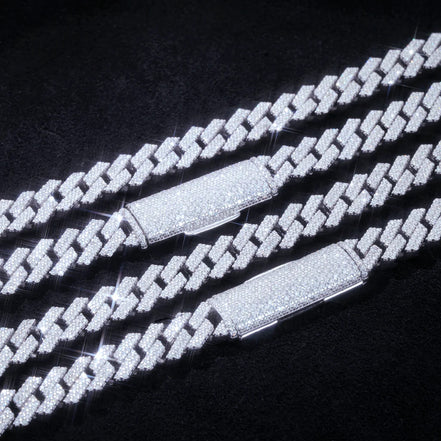 18mm Moissanite Diamond Luxury Hip Hop Cuban Chain