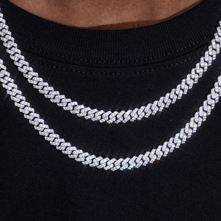 Hip Hop Luxury Moissnaite Diamond Iced Out Cuban Chain