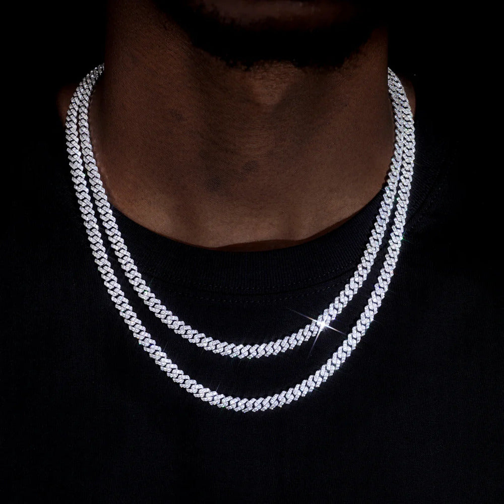 Hip Hop Luxury Moissnaite Diamond Iced Out Cuban Chain