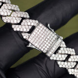 Iced Out Luxury Moissanite Diamond Cuban Chain