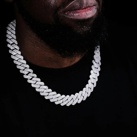 22mm Iced Out Luxury Moissanite Diamond Hip Hop Chain