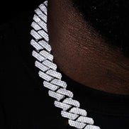 22mm Iced Out Luxury Moissanite Diamond Hip Hop Chain