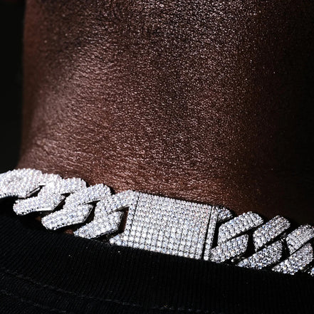 22mm Iced Out Luxury Moissanite Diamond Hip Hop Chain