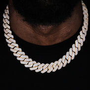 Moissanite Diamond 22mm Iced Out Hip Hop Chain