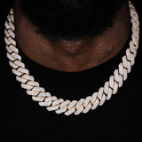 Moissanite Diamond 22mm Iced Out Hip Hop Chain
