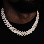 Moissanite Diamond 22mm Iced Out Hip Hop Chain