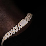 Moissanite Diamond 22mm Iced Out Hip Hop Chain