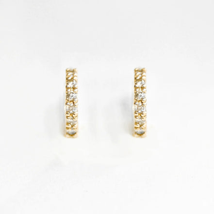 Round Cut Moissanite Lever Back Hoop Earring For Her