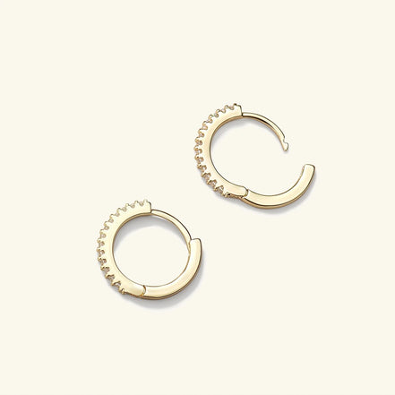 D Color Moissanite Round Cut Hoop Lever Back Earring