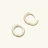 D Color Moissanite Round Cut Hoop Lever Back Earring
