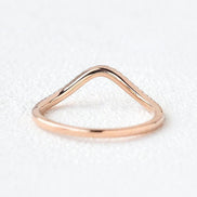Eternity Round Cut Curved Shape Moissanite Wedding Band For Women