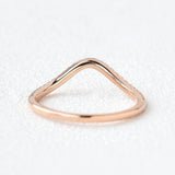 Eternity Round Cut Curved Shape Moissanite Wedding Band For Women