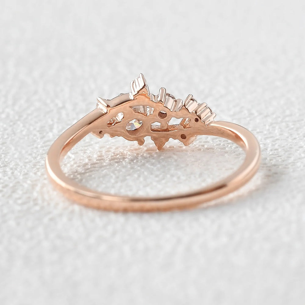 Moissanite Diamond Round Cut Vintage Ring For Her