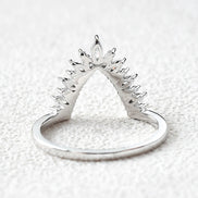 Moissanite Marquise Cut Wedding Band For Women