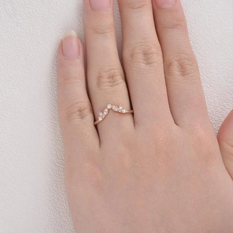 Round Cut D Color Moissanite Half Eternity Proposal Band For Her