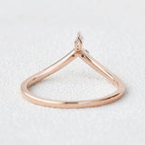 Chevron Style Moissanite Anniversary Day Gift For Women