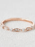 VVS1 Moissanite Round Cut Unique Style Band For Her