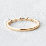 Moissanite Round Cut Half Eternity Wedding Proposal Band