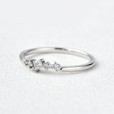 Round Cut Moissanite Fancy Eternity Proposal Ring