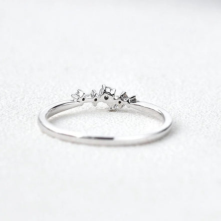 Round Cut Moissanite Fancy Eternity Proposal Ring
