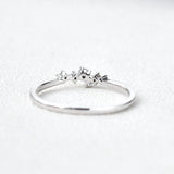 Round Cut Moissanite Fancy Eternity Proposal Ring