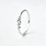 Round Cut Moissanite Fancy Eternity Proposal Ring