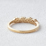 Lab Created Moissanite Marquise And Round Cut Eternity Band