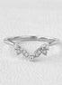 Round Cut D Color Moissanite Half Eternity Proposal Band For Her