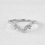 Round Cut D Color Moissanite Half Eternity Proposal Band For Her