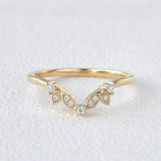 Round Cut D Color Moissanite Half Eternity Proposal Band For Her