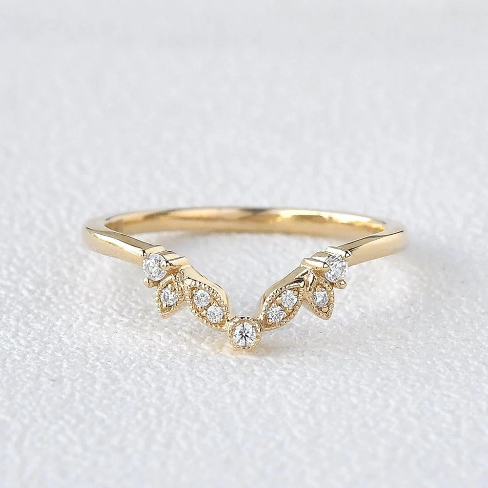 Round Cut D Color Moissanite Half Eternity Proposal Band For Her