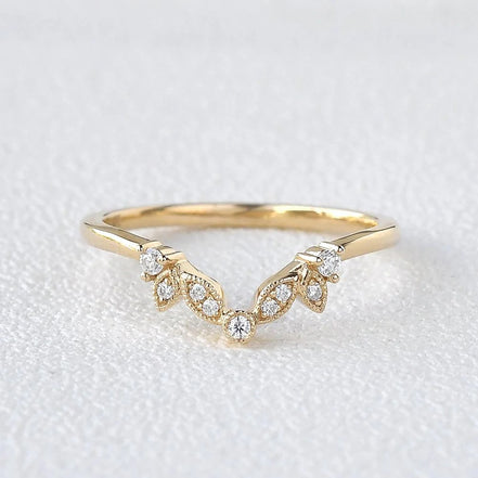 Round Cut D Color Moissanite Half Eternity Proposal Band For Her