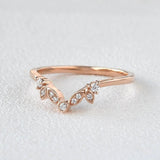 Round Cut D Color Moissanite Half Eternity Proposal Band For Her
