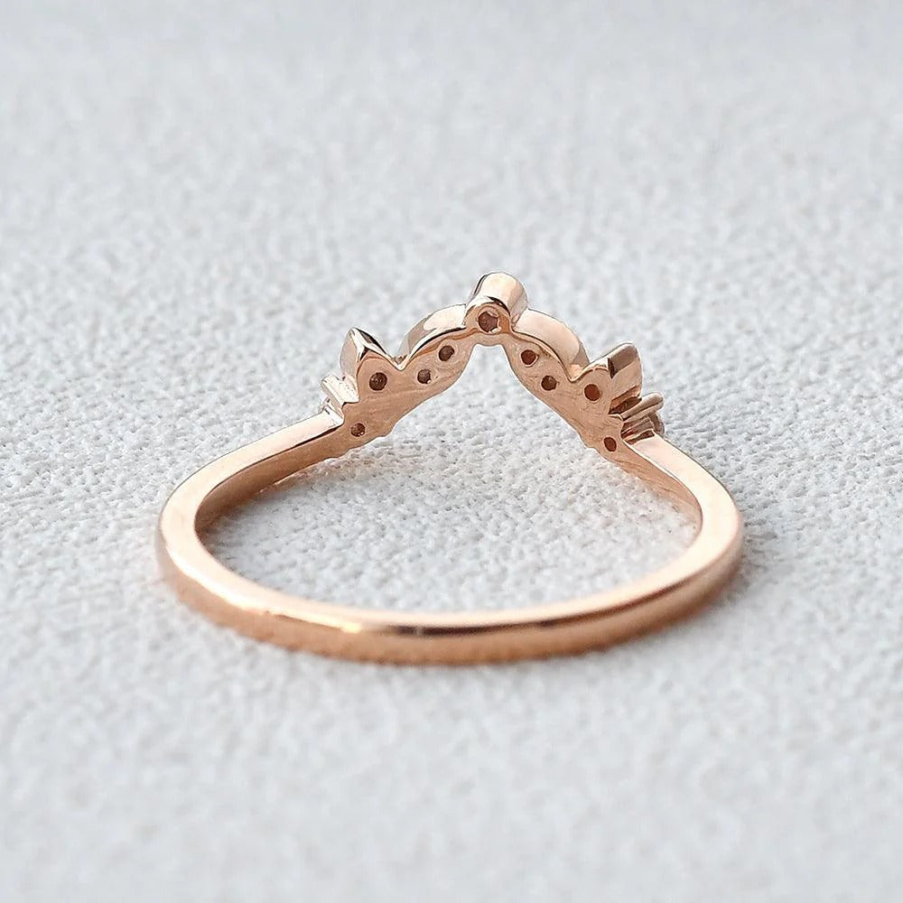 Round Cut D Color Moissanite Half Eternity Proposal Band For Her