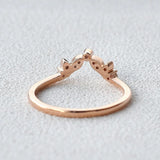 Round Cut D Color Moissanite Half Eternity Proposal Band For Her
