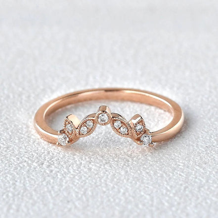 Round Cut D Color Moissanite Half Eternity Proposal Band For Her