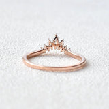D Color Moissanite Round Cut Wedding Proposal Band For Her