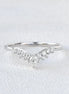 Pear Cut  Moissanite Eternity Band For Wedding Bride