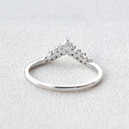 Pear Cut  Moissanite Eternity Band For Wedding Bride