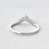 Pear Cut  Moissanite Eternity Band For Wedding Bride