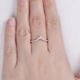D Color Moissanite Round Cut Wedding Proposal Band For Her