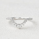 VVS1 Moissanite Marquise And Round Cut Eternity Band