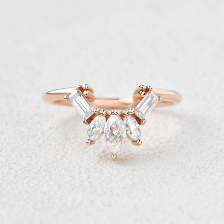 Multi Stone VVS1 Moissanite Anniversary Gift For Women