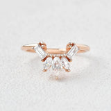 Multi Stone VVS1 Moissanite Anniversary Gift For Women