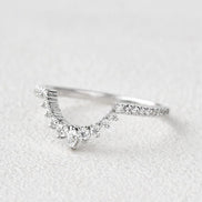 VVS1 Moissanite Marquise And Round Cut Eternity Band