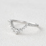 VVS1 Moissanite Marquise And Round Cut Eternity Band