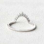 VVS1 Moissanite Marquise And Round Cut Eternity Band