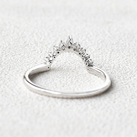 VVS1 Moissanite Marquise And Round Cut Eternity Band